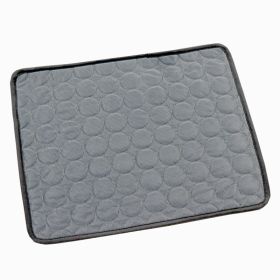 Dog Cooling Mat Summer Pets Cold Bed Extra Large For Small Big Dogs Pet Accessories Cat Durable Blanket Sofa Cat Ice Pad Blanket Pet Products (Option: Dark Gray 2-M60*50cm)