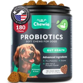Probiotics for Dogs Gut Health Digestion Immunity Yeast Balance Itchy Skin Allergies Support Dog Probiotic Chews with Digestive Enzymes for Gut F (Option: 1pcs)